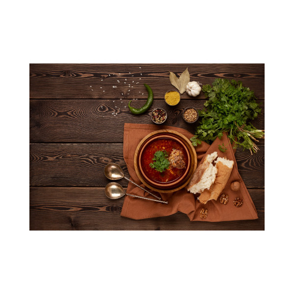 Kharcho (ხარჩო) – Georgische Suppe mit Rindfleisch und Reis - Kharcho