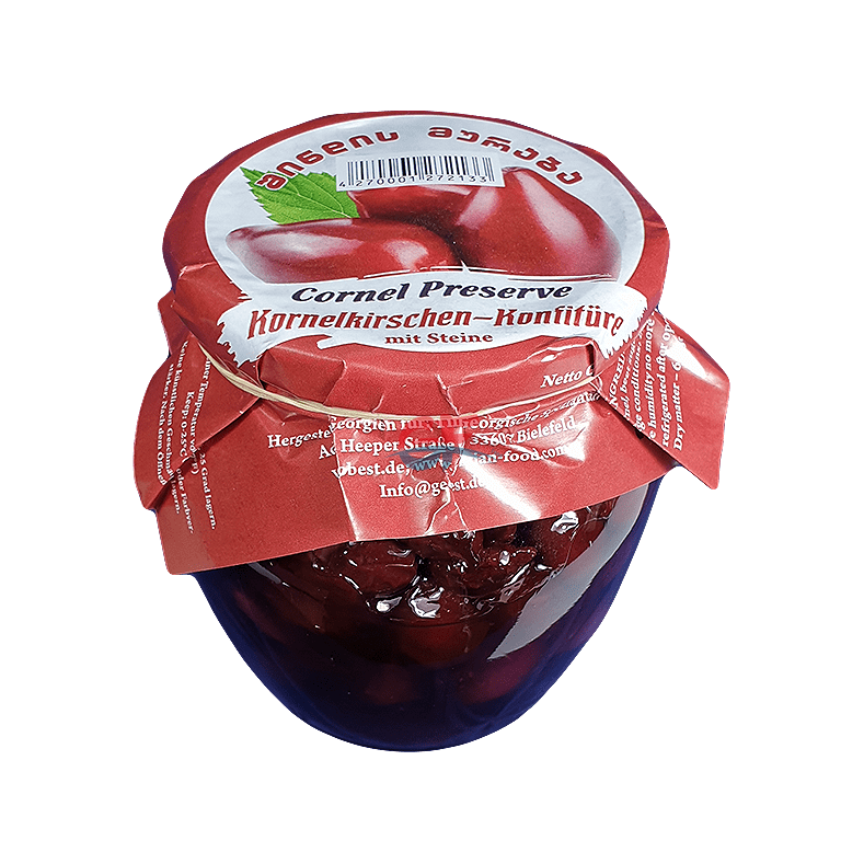 Konfitüre aus Kornelkirschen 650 g, 4,75
