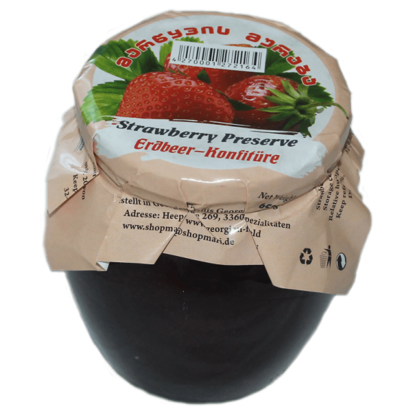 Erdbeeren Konfitüre ganze Früchte 650g, GF