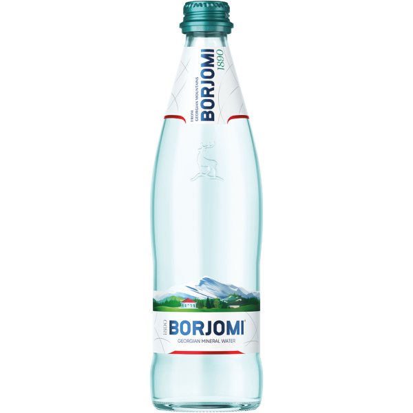 BORJOMI Mineralwasser In Glasflasche 0,5 Liter