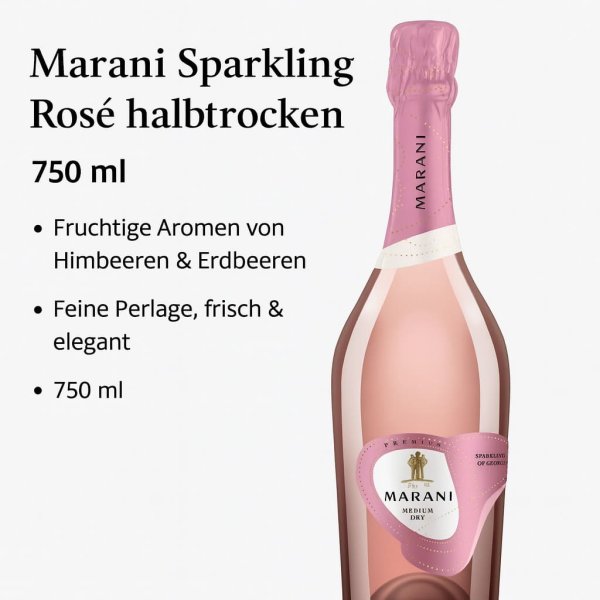 Marani Sparkling Rosé halbtrocken - 0,75 l