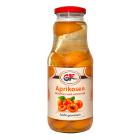 Aprikosen in Schnitten - leicht gezuckert - 1 Liter, GF