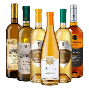 6er Probierpaket Georgien Weißwein Set –...