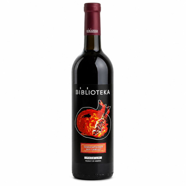 Armenischer Granatapfelwein rotwein lieblich, Biblioteka