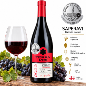 Saperavi Qvevri 2022 - Terra Kisi - Rotwein trocken